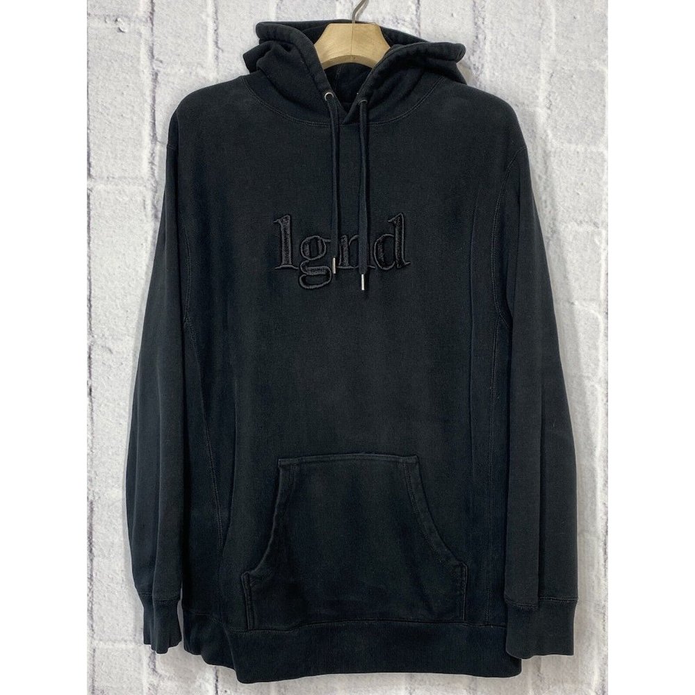 LGND Supply Co‎ Hoodie Black Friday Sweatshirt Men's XL LGND Embroidered Heavy